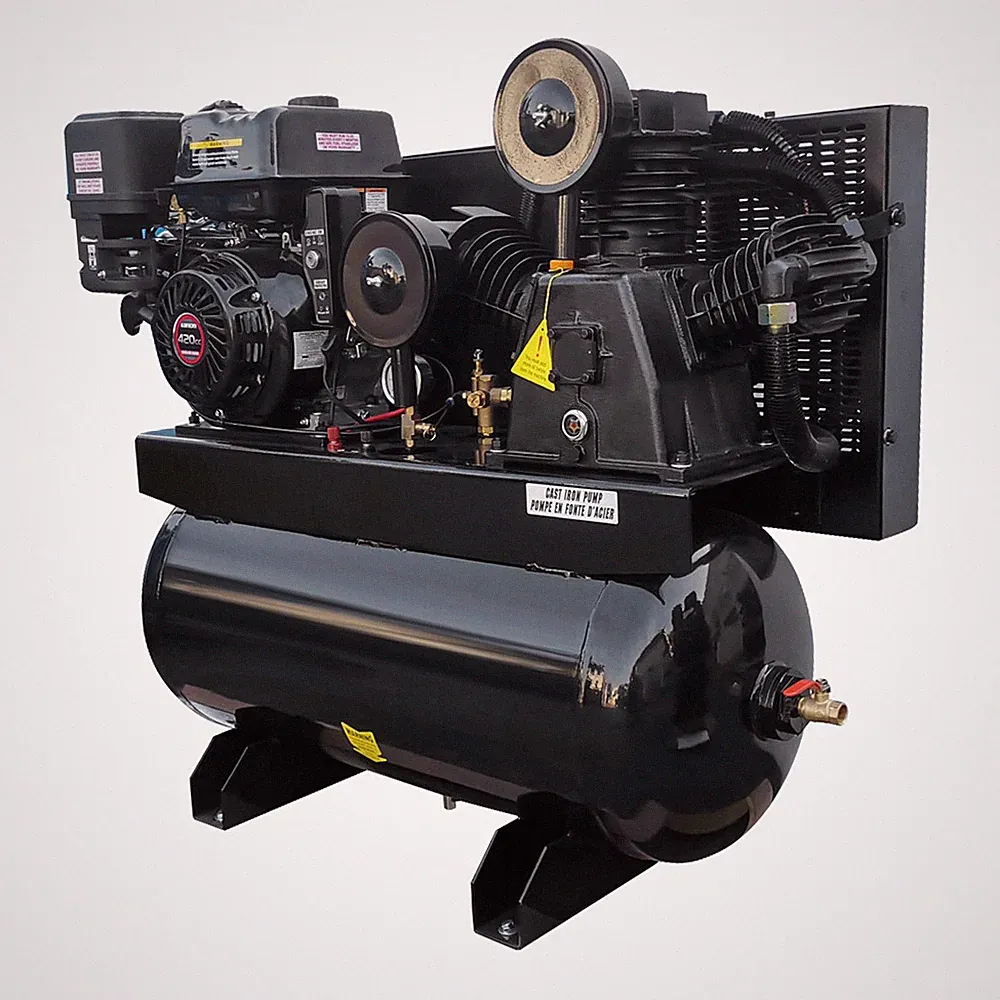 13HP Gas Driven Piston Air Compressor 3 Cylinder 30 Gallon 420CC 125PSI 35cfm