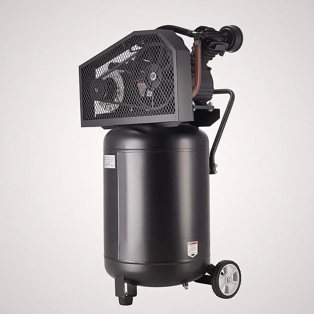 20-Gallon 2HP Belt-Drive Air Compressor, Oil-Lubed, 6.5 SCFM, 135PSI, Wheels