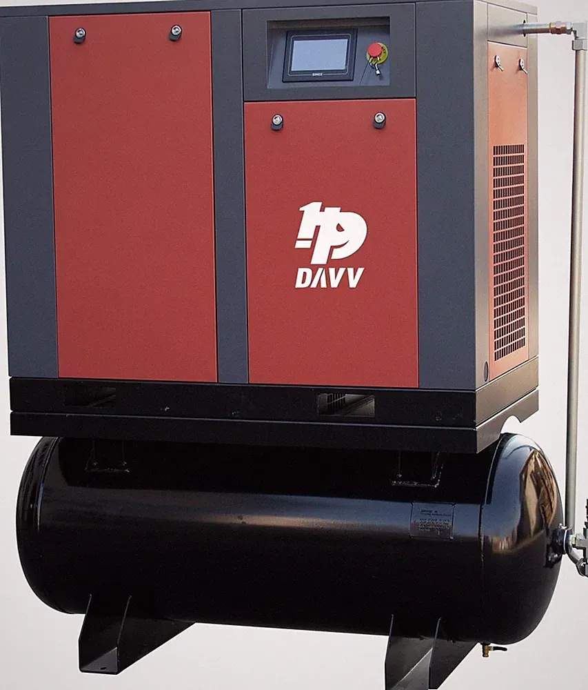 30HP 460V 22KW VSD Screw Air Compressor with 112CFM Air Dryer 120 Gal ASME Tank
