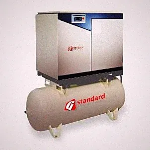 30HP Rotary Screw Air Compressor NEW GSI AIR END 30 hp Tank Mounted 240 Gallon