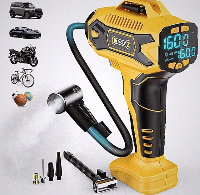 DIYtoolifz Cordless Tire Inflator Air Compressor Compatible with Dewalt 20V Batt