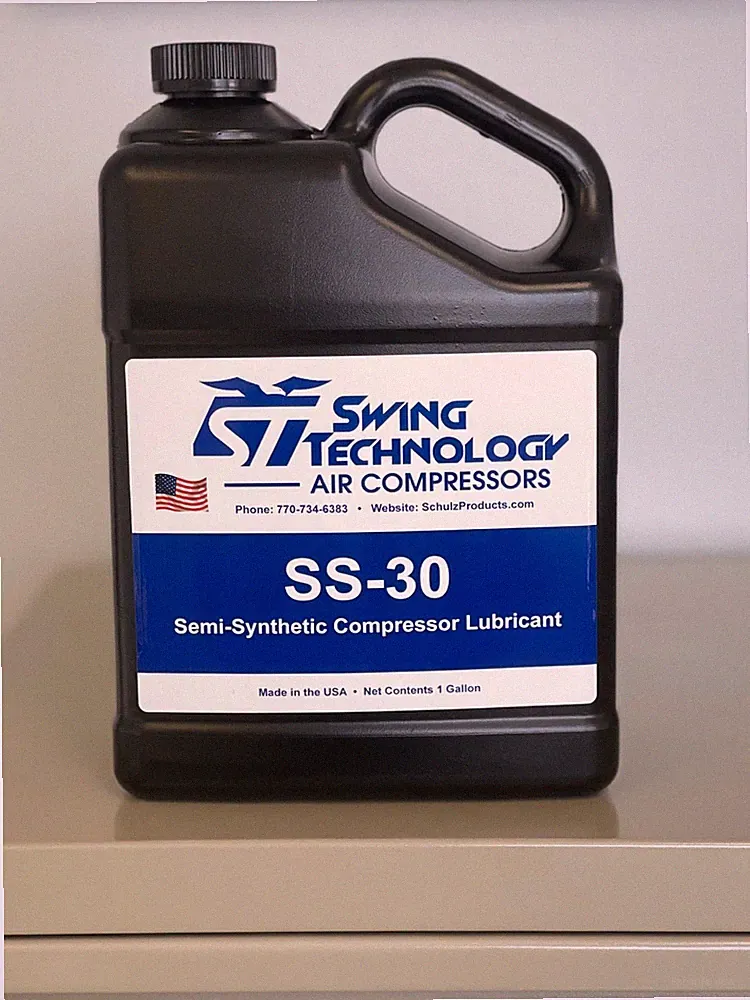 Piston Air Compressor Oil SS‑30 (SG‑TM‑30) – Semi‑Synthetic, 4000 Hour, 4 Gallon